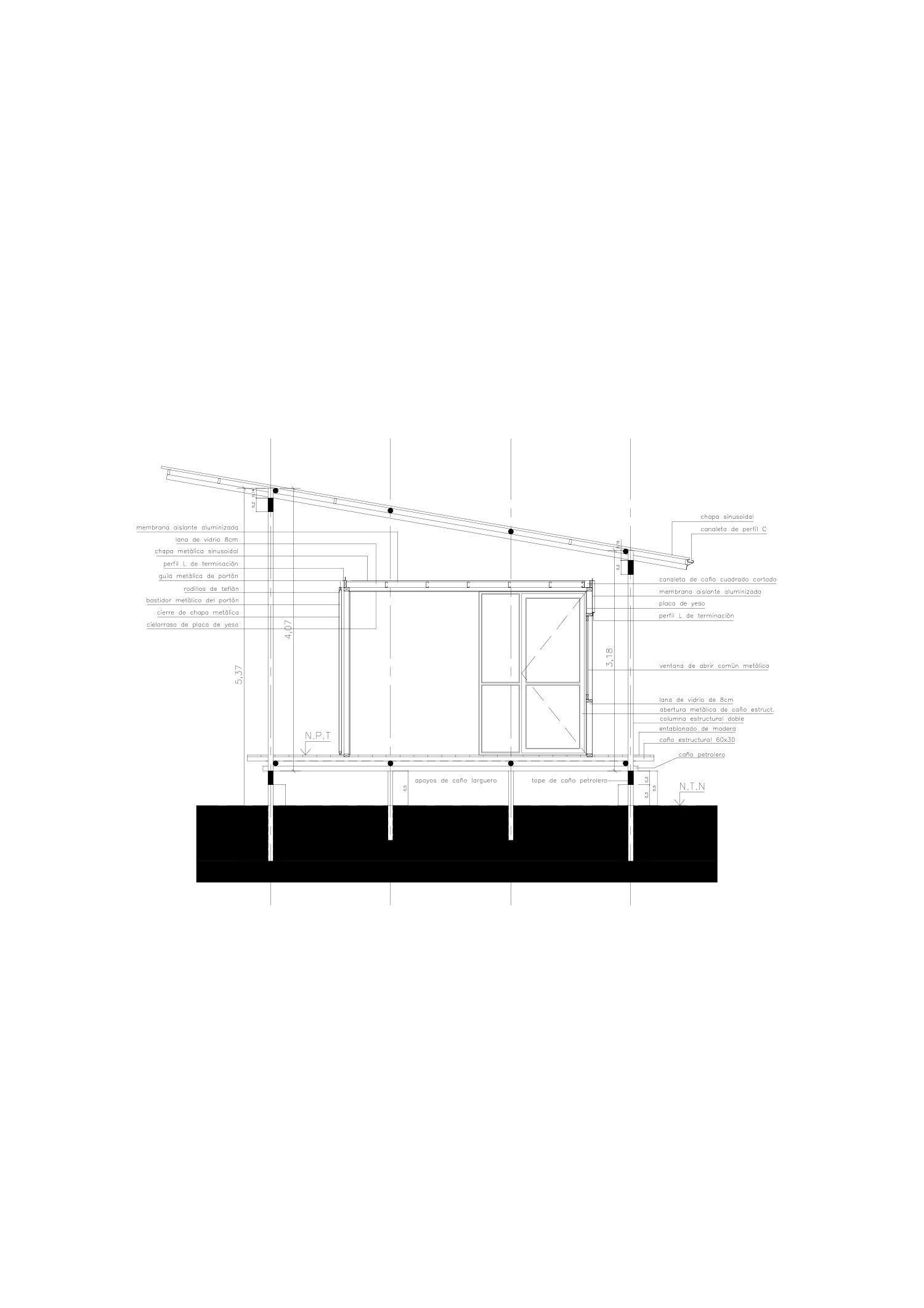 STC arquitectos 使用回收的油管和金属板在阿根廷农村建造避难所 STC arquitectos 使用回收的油管和金属板在阿根廷农村建造避难所