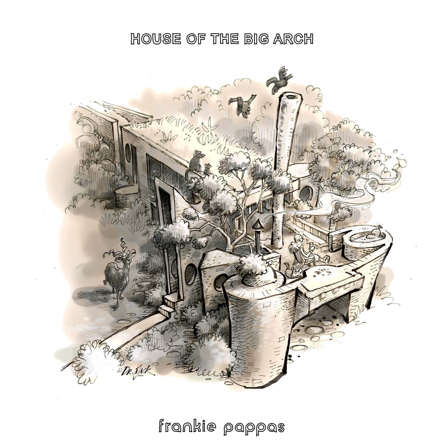 弗兰基·帕帕斯在南非自然保护区内隐藏了离网砖房