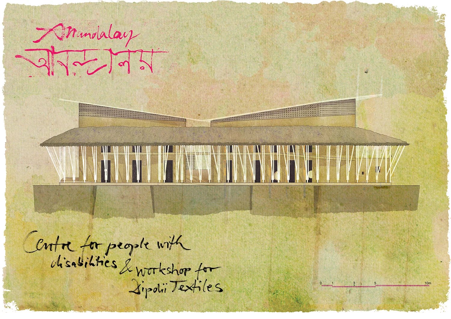 anna Heringer 的“anandaloy”是孟加拉国的泥竹社区中心