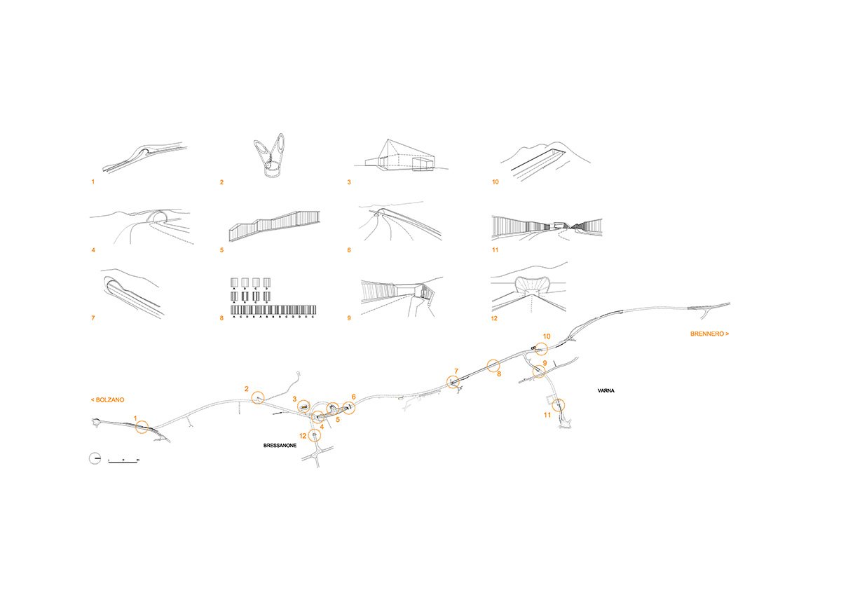 Modus 建筑事务所在南蒂罗尔的环路项目包括雕塑混凝土门户