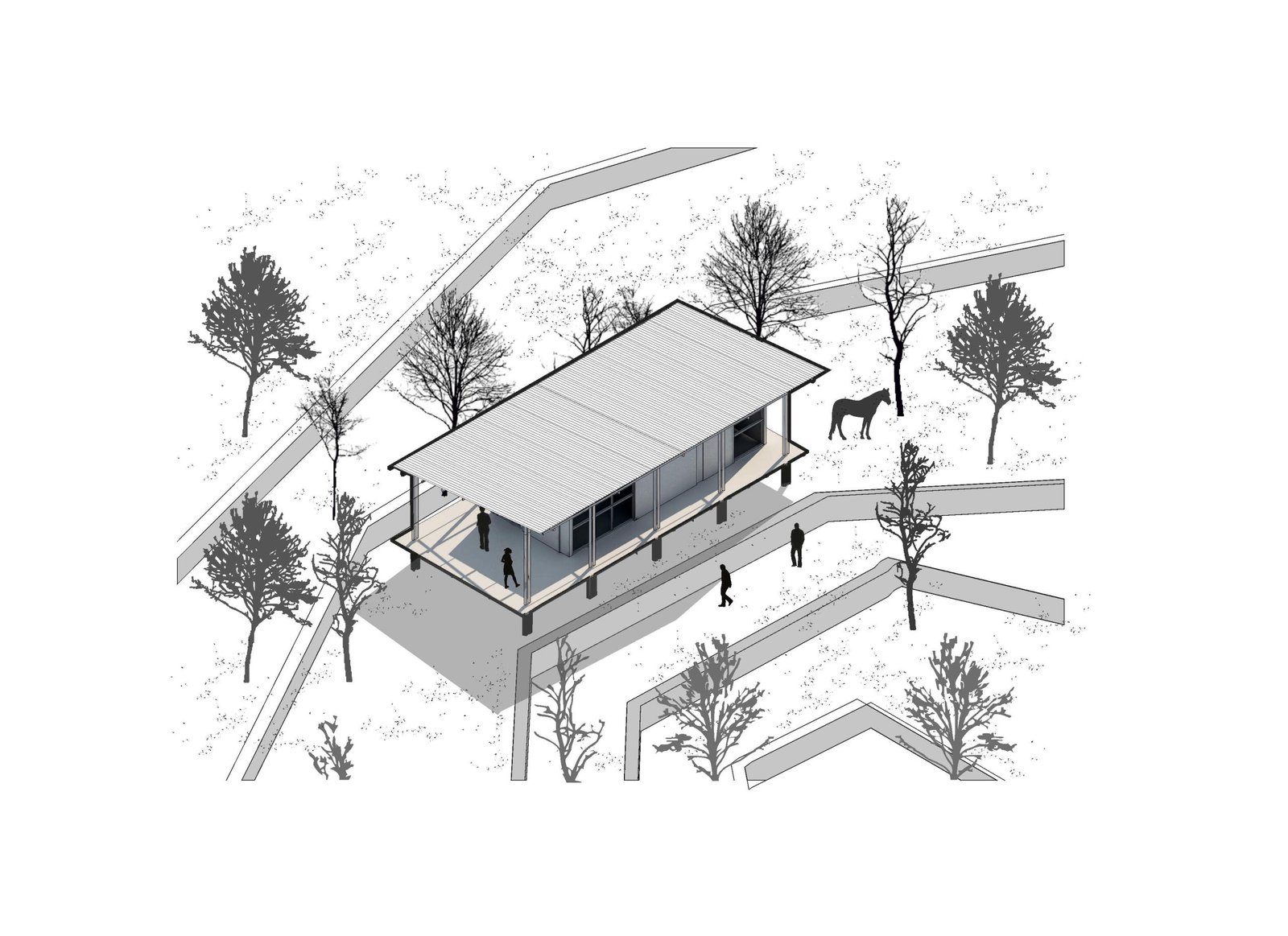 STC arquitectos 使用回收的油管和金属板在阿根廷农村建造避难所 STC arquitectos 使用回收的油管和金属板在阿根廷农村建造避难所