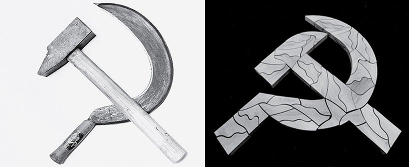 恩佐·马里 (enzo mari)：米兰画廊的 falce e martello（镰刀和锤子）