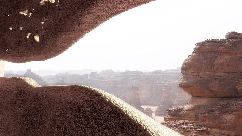 让·努维尔 (Jean Nouvel) 雕塑沙特阿拉伯景观，打造地下度假村和酒店