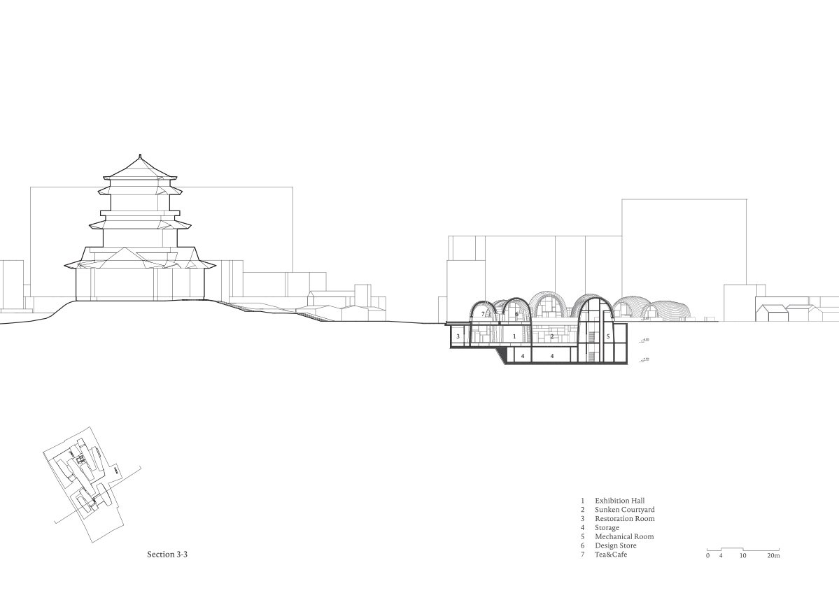 朱锫工作室完成了纪念景德镇古窑的纪念性拱形博物馆