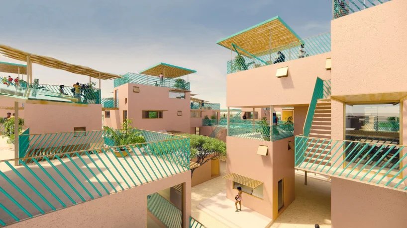 julien de smedt 与 othalo 联手用再生塑料建造住房