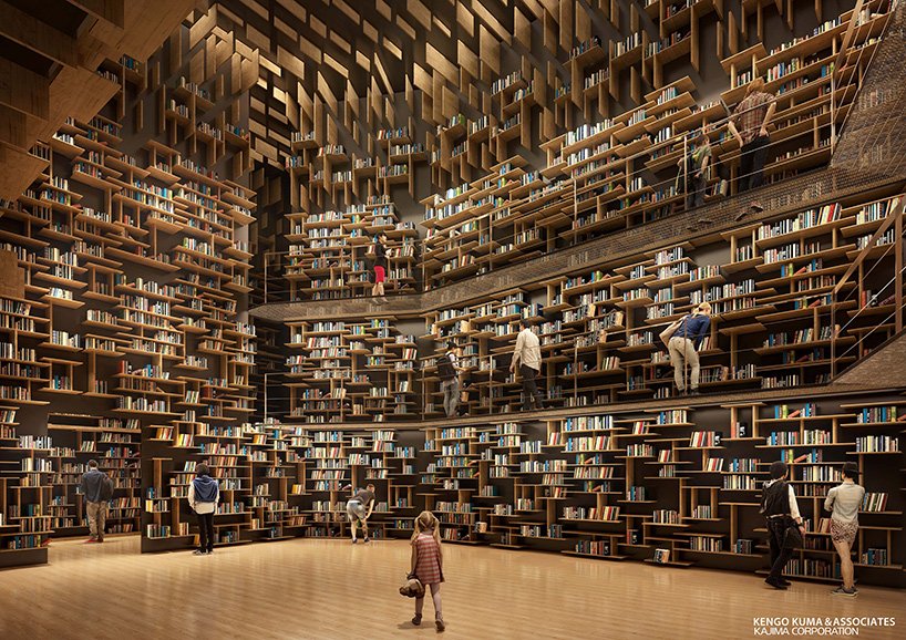 隈研吾设计的角川文化博物馆准备在日本开放