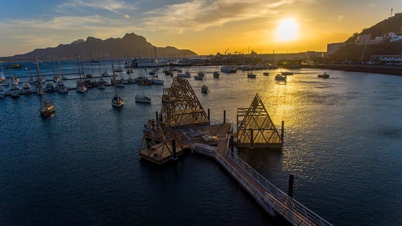 NLÉ 和 kunlé adeyemi 正在佛得角建造一个浮动音乐中心