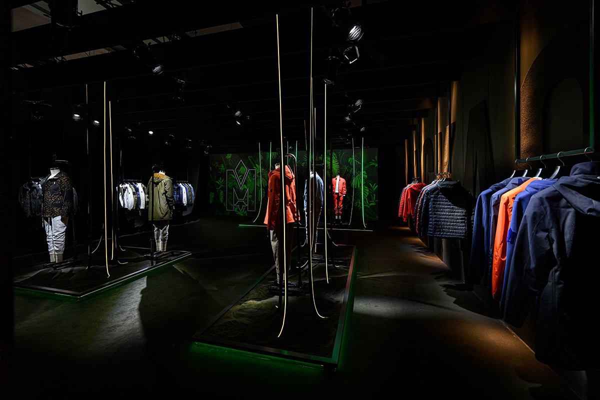 Mackage 展览设计由 Wea / Pitti Uomo 96 / Mackage，漂浮丛林