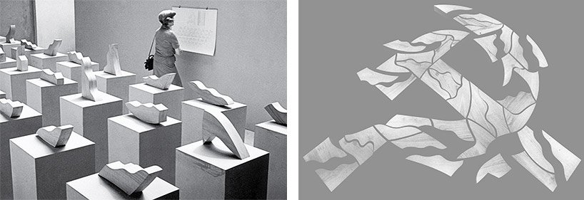 恩佐·马里 (enzo mari)：米兰画廊的 falce e martello（镰刀和锤子）