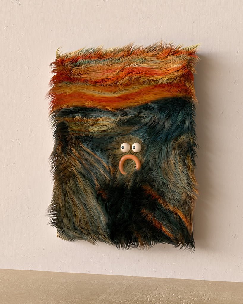 数字艺术家 Murat yıldırım 为著名艺术作品进行了毛茸茸的改造 数字艺术家 Murat yıldırım 为著名艺术作品进行了毛茸茸的改造