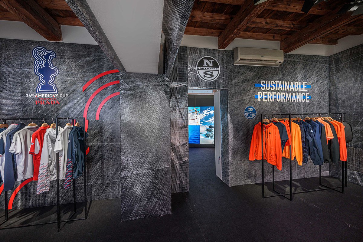 North Sails 的展览装置由 WEA / Pitti Uomo 96 / North Sails 设计,海浪的味道 North Sails 的展览装置由 WEA / Pitti Uomo 96 / North Sails 设计,海浪的味道