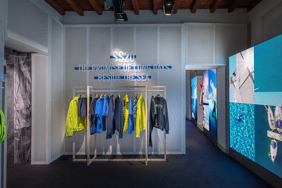 North Sails 的展览装置由 WEA / Pitti Uomo 96 / North Sails 设计,海浪的味道 North Sails 的展览装置由 WEA / Pitti Uomo 96 / North Sails 设计,海浪的味道