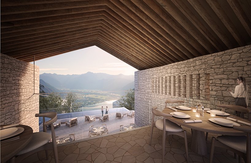 奥本海姆建筑模仿瑞士的山坡村庄，设有马焦雷湖休养所