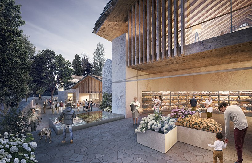 奥本海姆建筑模仿瑞士的山坡村庄，设有马焦雷湖休养所