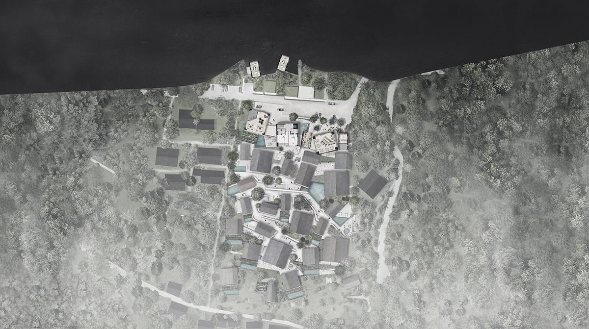 奥本海姆建筑模仿瑞士的山坡村庄，设有马焦雷湖休养所