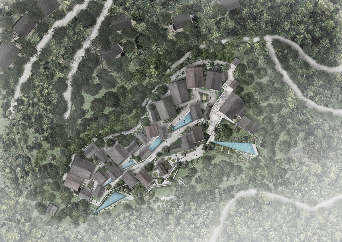 奥本海姆建筑模仿瑞士的山坡村庄，设有马焦雷湖休养所