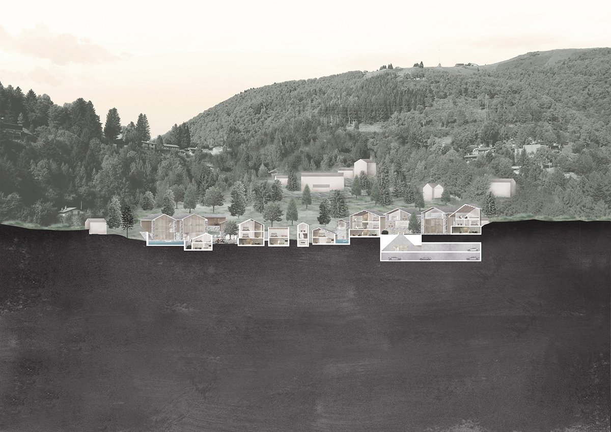 奥本海姆建筑模仿瑞士的山坡村庄，设有马焦雷湖休养所