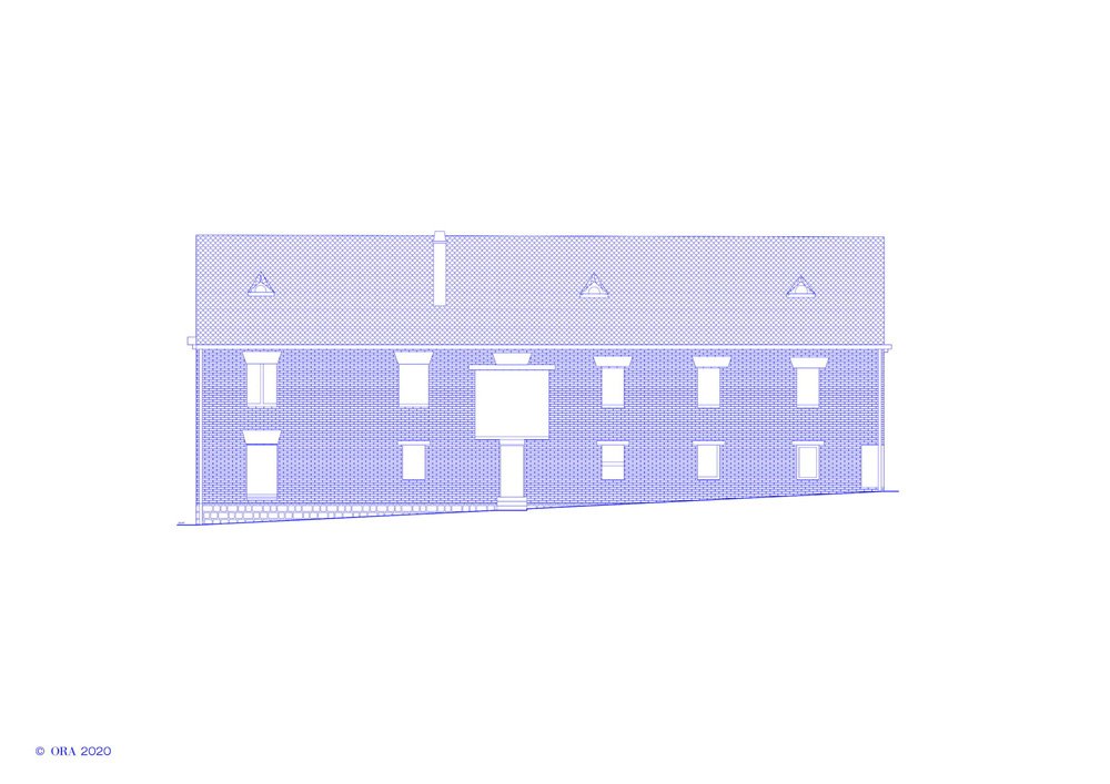 ORA 在捷克共和国的砖砌废墟中插入当代住宅
