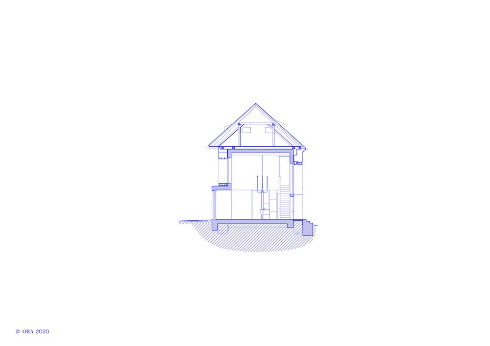 ORA 在捷克共和国的砖砌废墟中插入当代住宅
