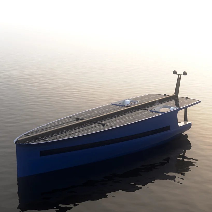 pedro ramalho 将风帆和太阳能结合起来，用于能源自主游艇概念