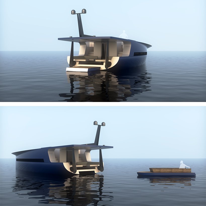 pedro ramalho 将风帆和太阳能结合起来，用于能源自主游艇概念