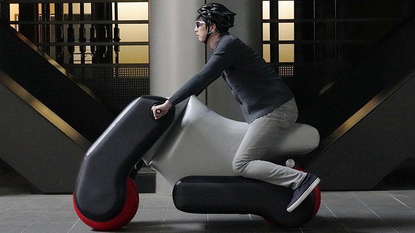 poimo 最新款充气电动滑板车可根据您的身体姿势进行定制