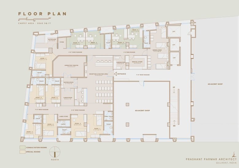 艾哈迈达巴德现代医院室内设计