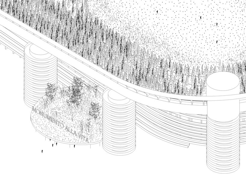 米兰的圣西罗体育场被想象为一座树木繁茂的纪念碑，纪念 COVID-19 的受害者