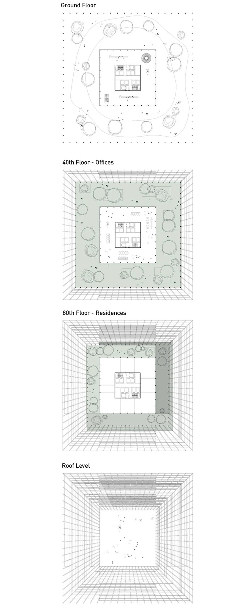 lissoni casal ribeiro 为纽约市提出了一个带有巨大平台花园的摩天大楼生态系统