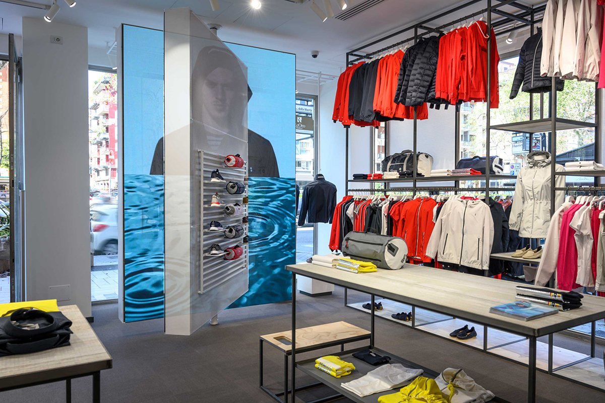 Slam 巴勒莫旗舰店由 Wea / Slam 设计，位于巴勒莫，拥有明亮的几何形状