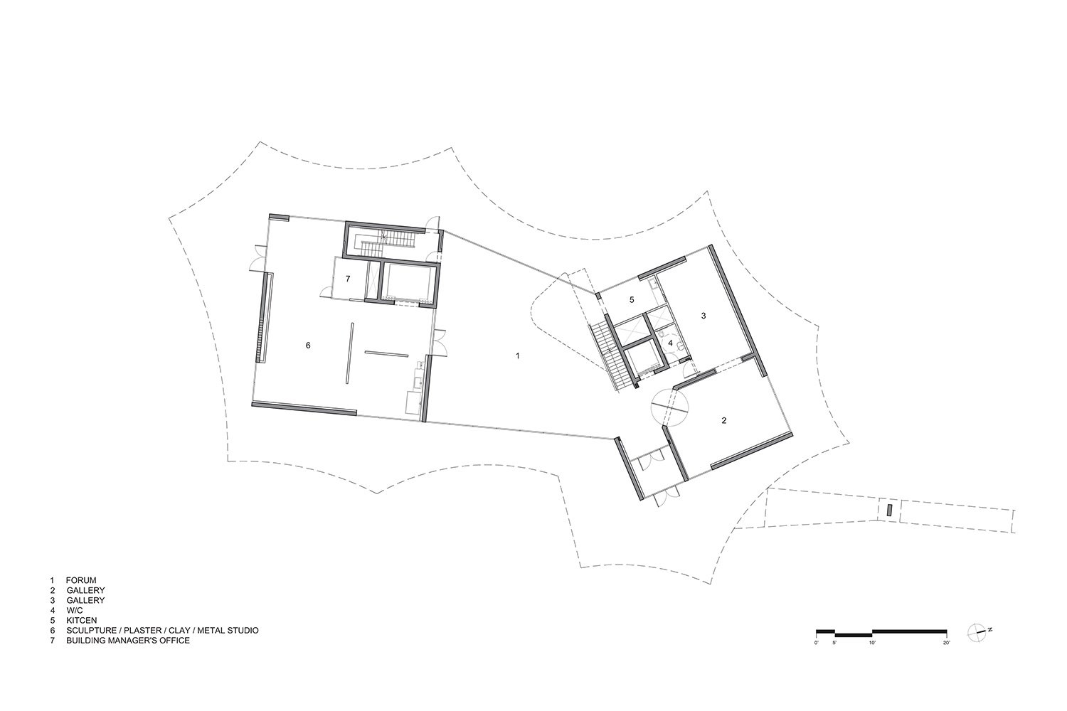 史蒂文·霍尔建筑师事务所在富兰克林与马歇尔学院开设“冬季视觉艺术大楼”
