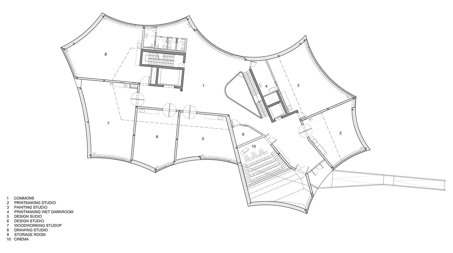 史蒂文·霍尔建筑师事务所在富兰克林与马歇尔学院开设“冬季视觉艺术大楼”