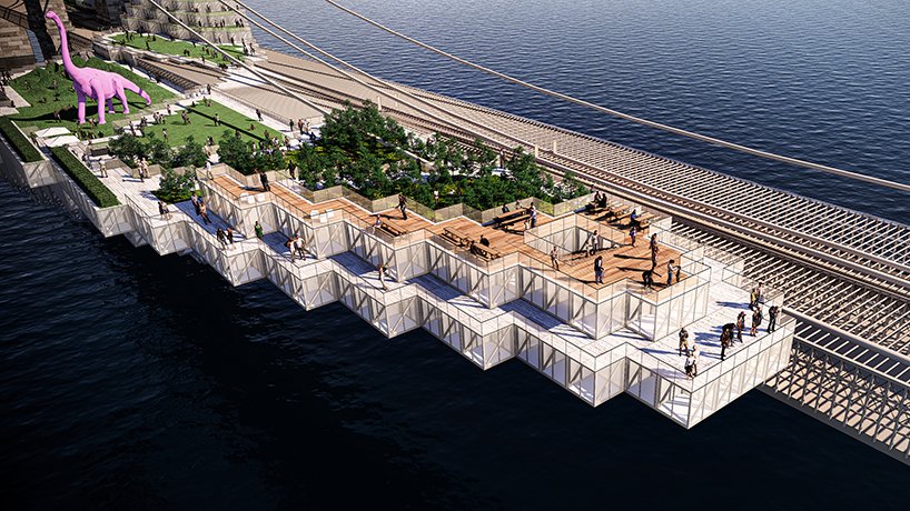 丹尼尔·吉伦将布鲁克林大桥重新构想为一个生活基础设施