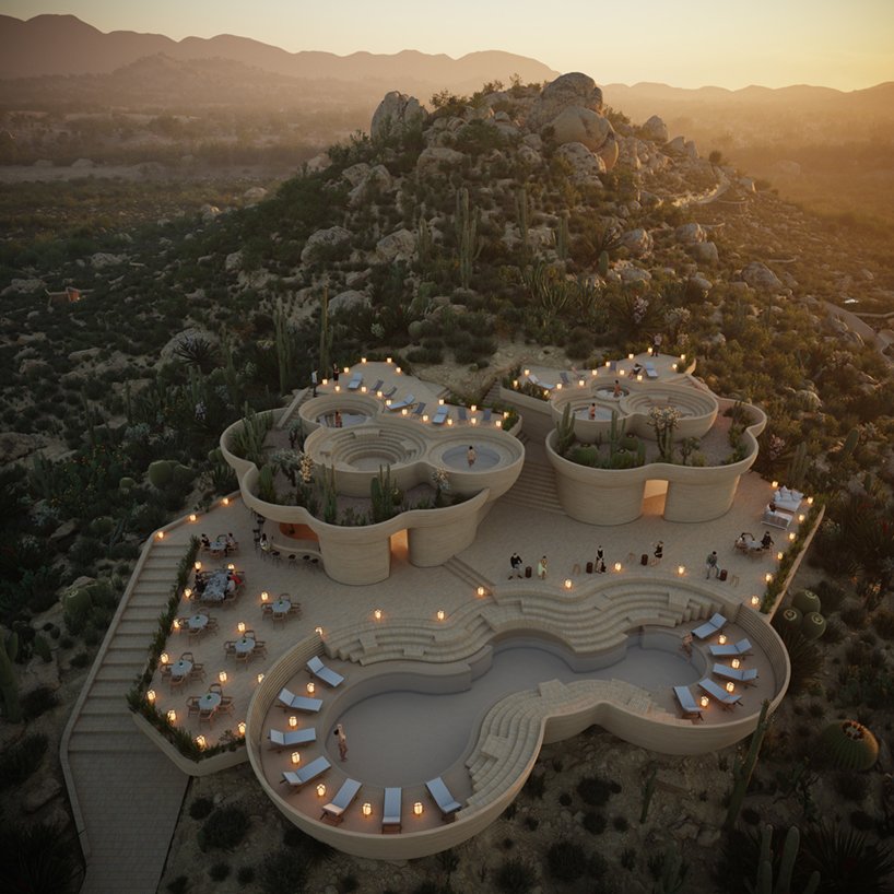 rojkind arquitectos 在墨西哥山坡上嵌入了一组“ummara”别墅